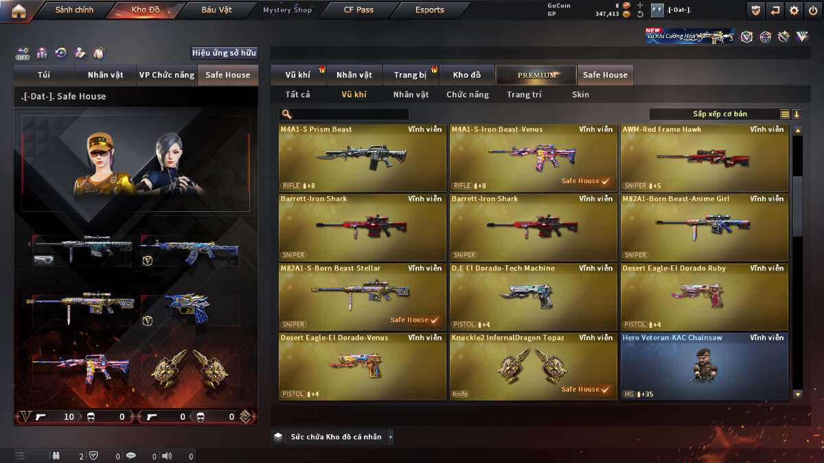 shop acc cf uy tin gia re